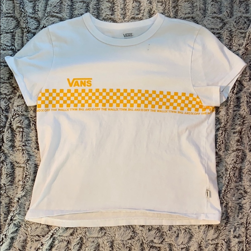 yellow vans tee